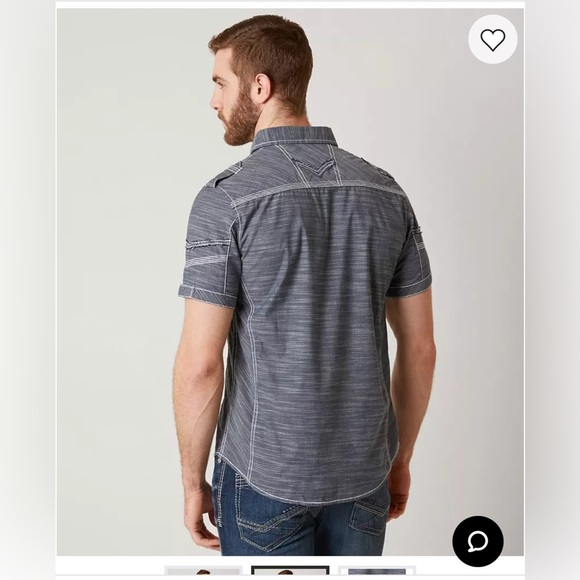 Buckle Black Men’s Wabash River Stretch Shirt Buttons Large Standard Fit - Picture 2 of 9